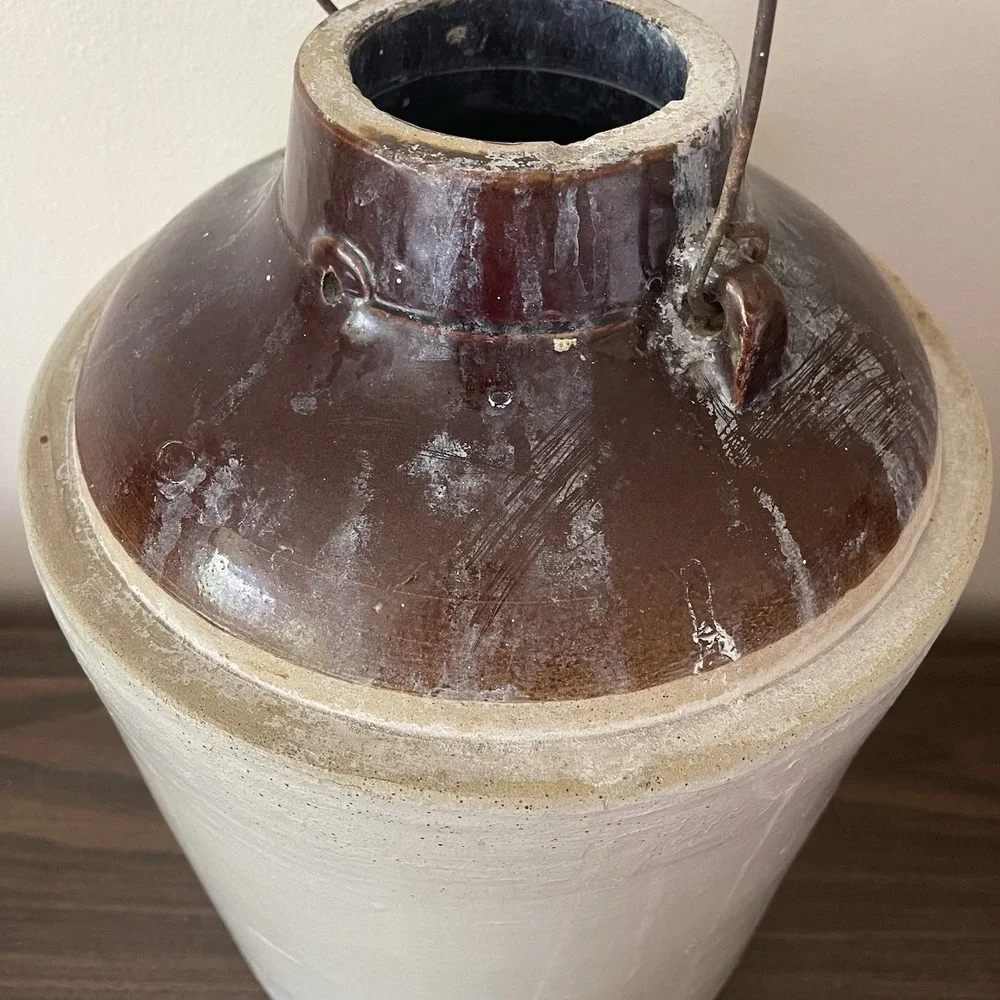 Antique Western Stoneware Co Maple Leaf Monmouth Illinois 5 Gallon Crock Pickle‎